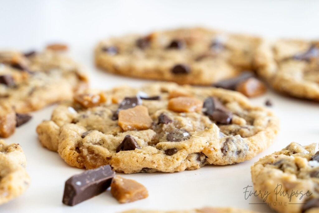 bakery style sourdough toffee cookie recipe