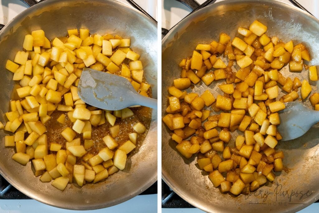 homemade apple filling for sourdough apple cookies