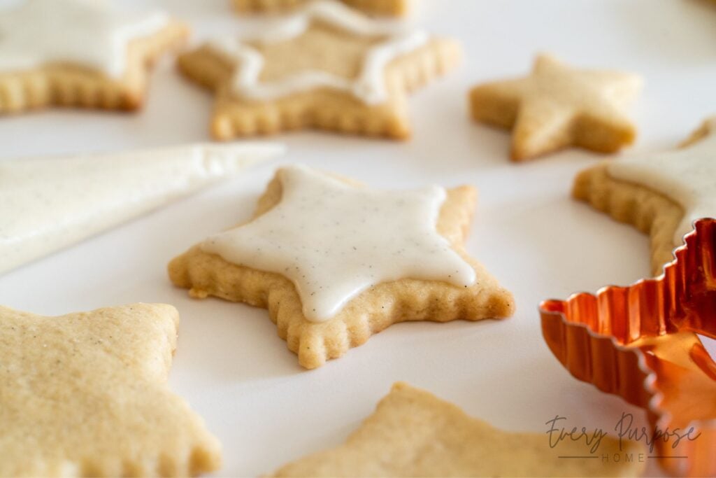 no chill sourdough sugar cookies with cookie cutters