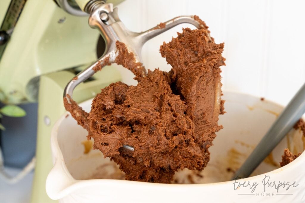 sourdough chocolate crinkle cookie dough