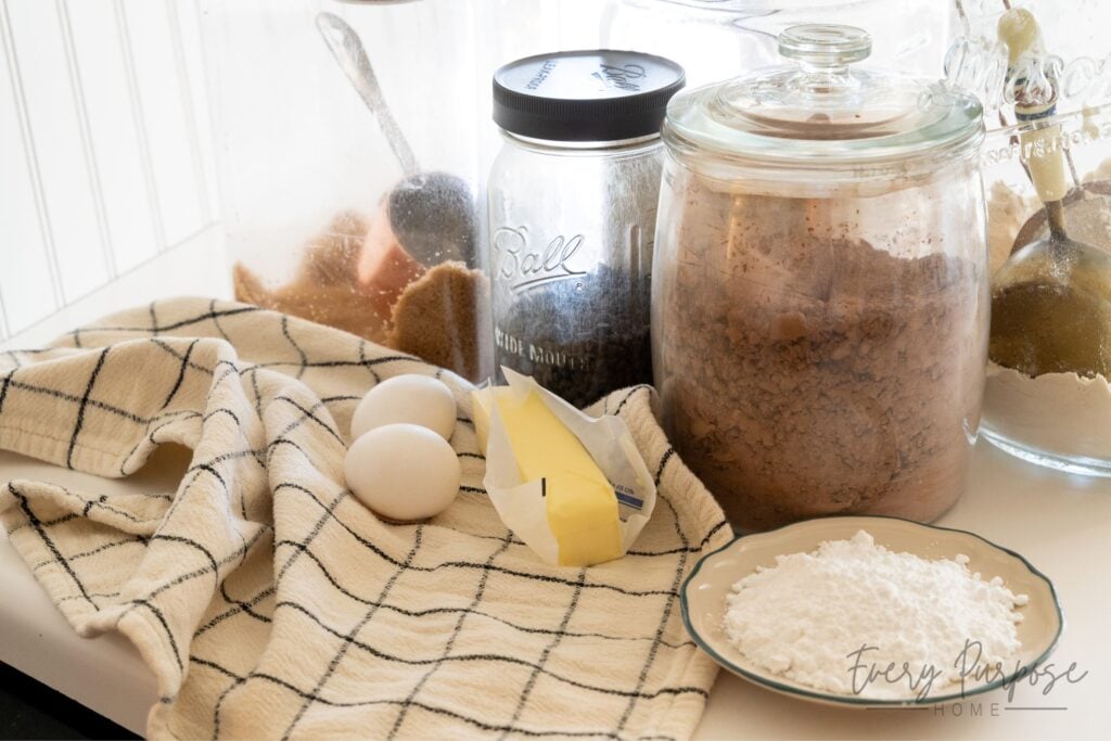 sourdough chocolate crinkle cookies ingredients