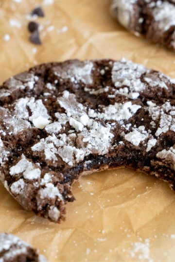 sourdough chocolate crinkle cookies no chill recipe