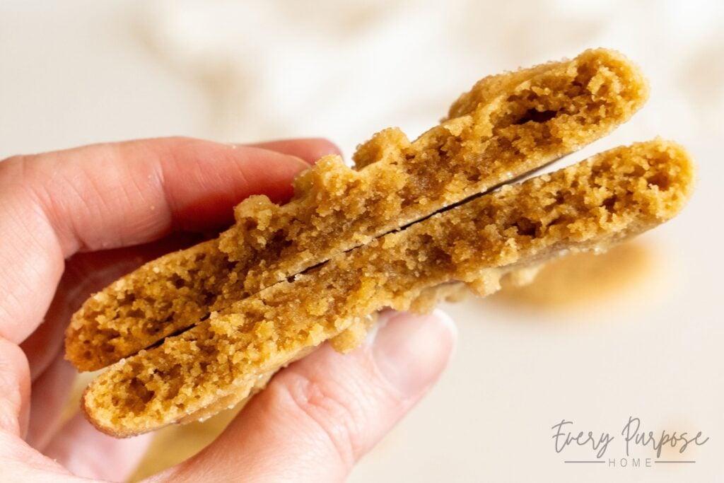 soft sourdough discard peanut butter cookies