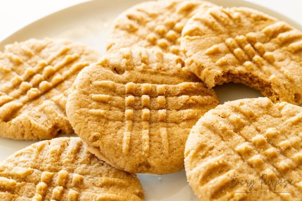 sourdough cookies with natural peanut butter