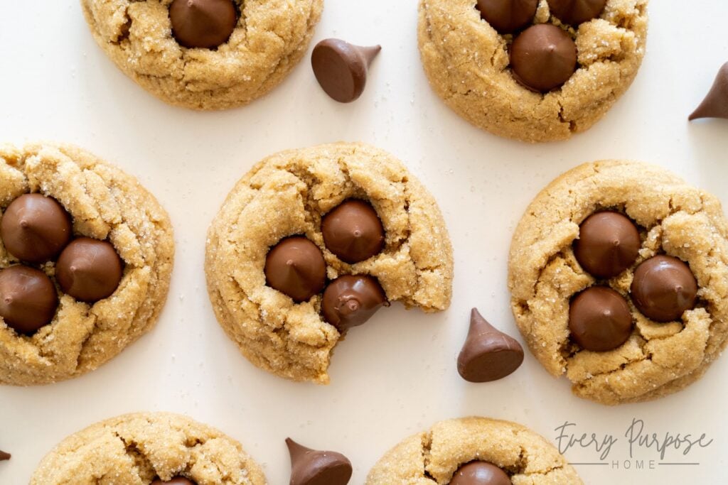 sourdough peanut butter blossom kiss cookies recipe