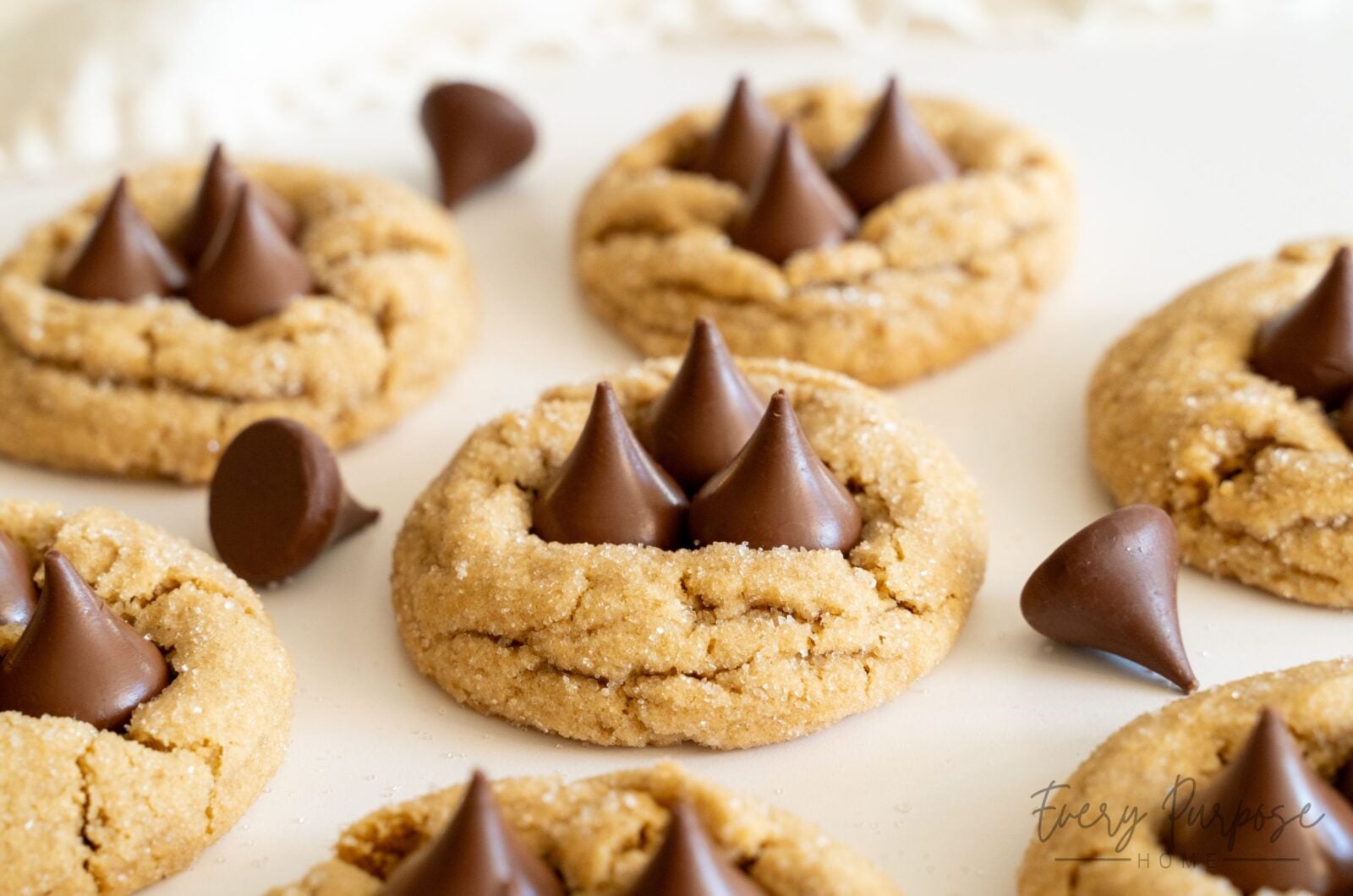 Large Sourdough Peanut Butter Blossoms (3 Kisses Each!)