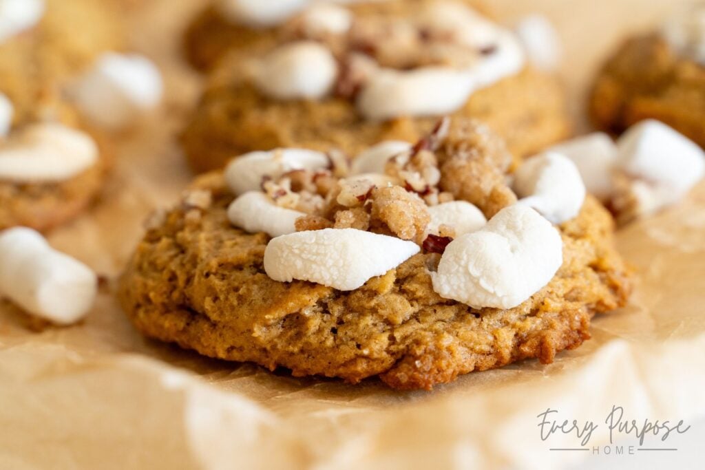 sweet potato sourdough cookies like sweet potato casserole
